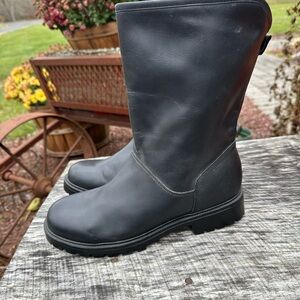 Black Leather Naturalizer Boots